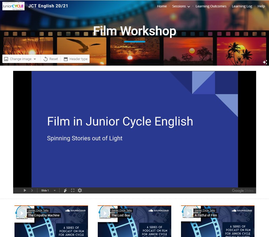 Film in Junior Cycle English - Spinning Stories out of Light