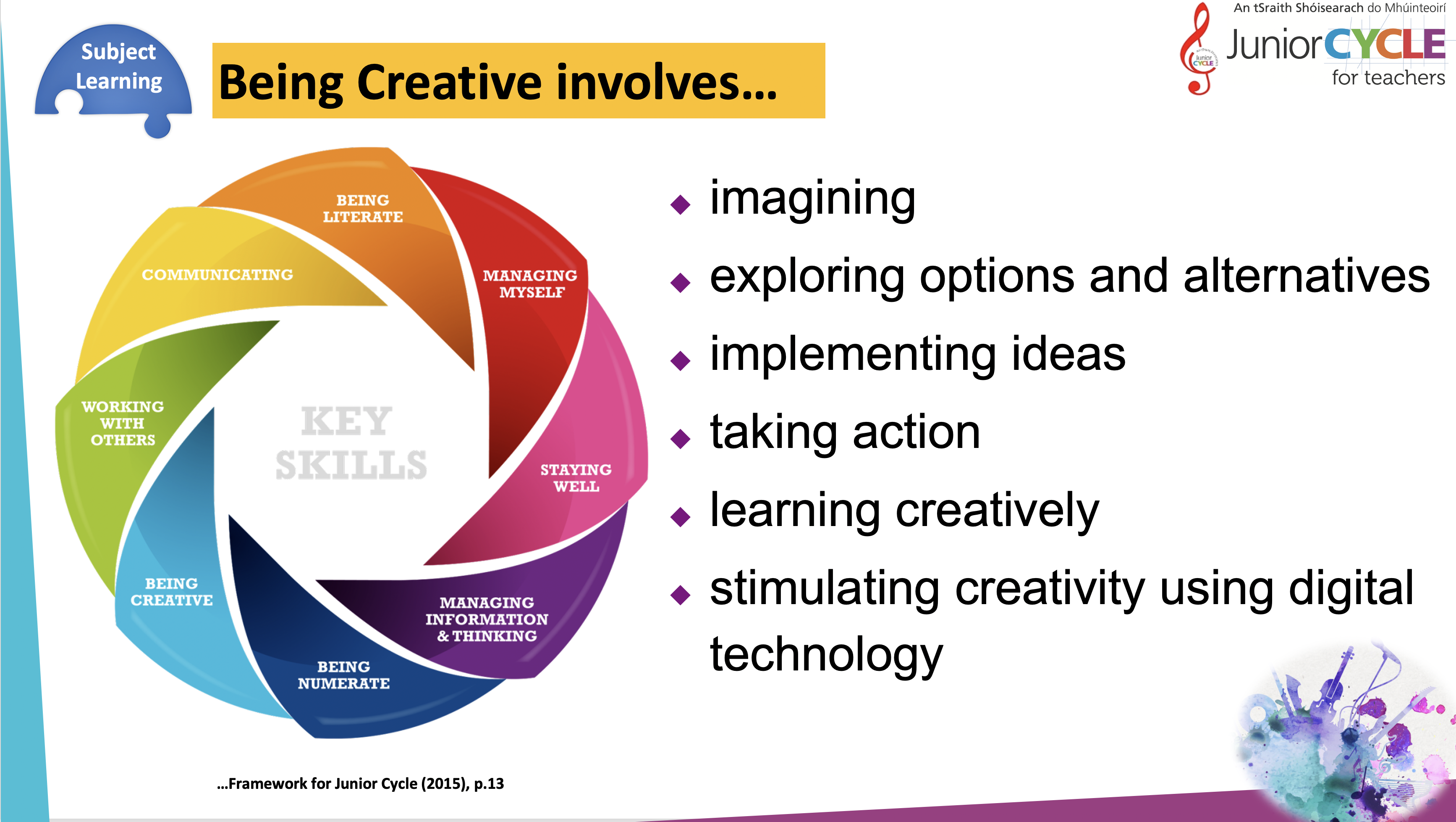 Key Skills: Being Creative