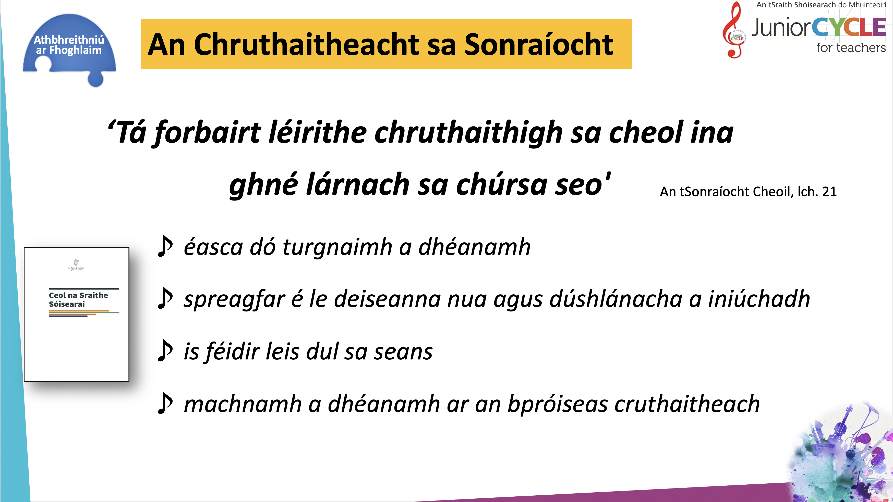 An Chruthaitheacht sa Sonraíocht