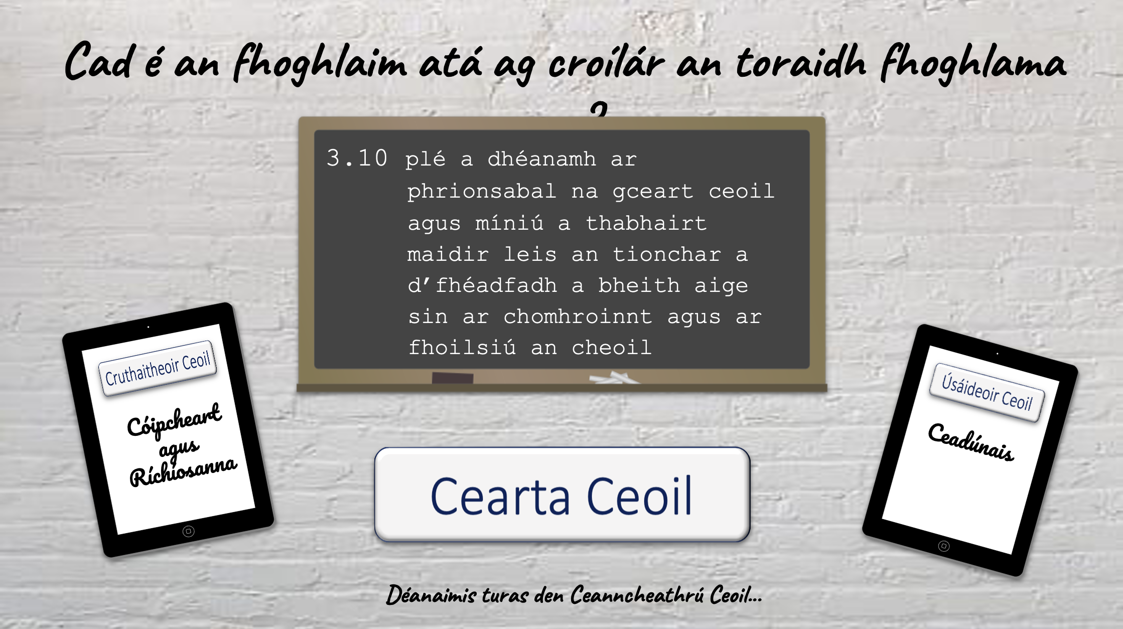 Cearta Ceoil – SLIDES Cur i Láthair