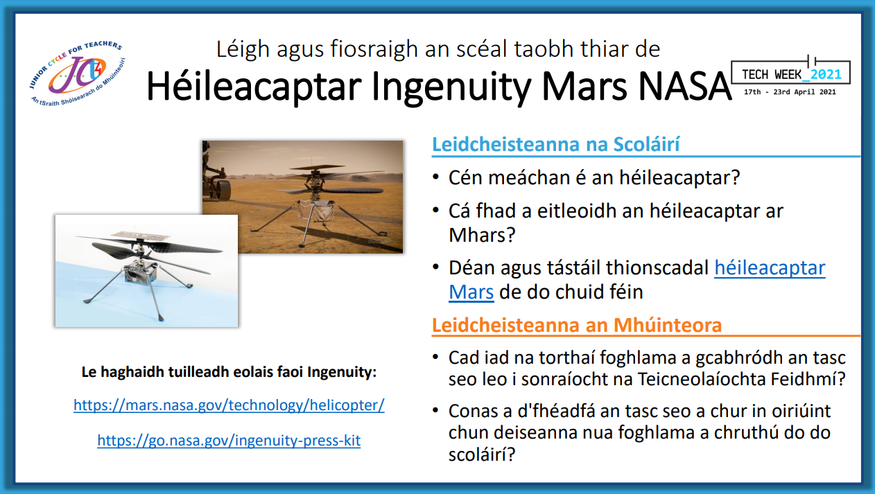 Héileacaptar Mars NASA