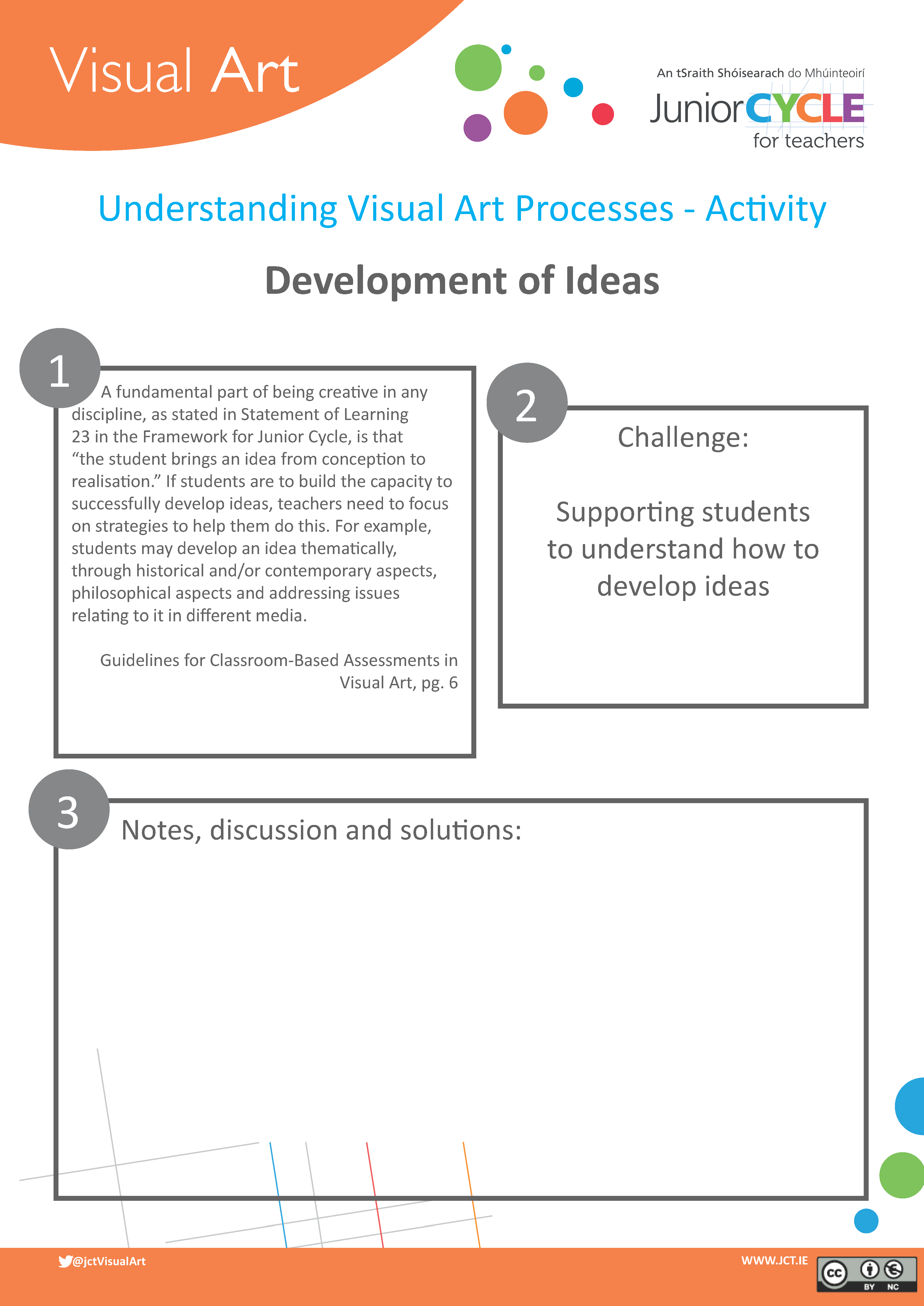 Understanding Art Processes - Development of Ideas