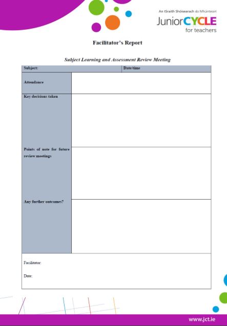 SLAR Meeting Facilitator's Report