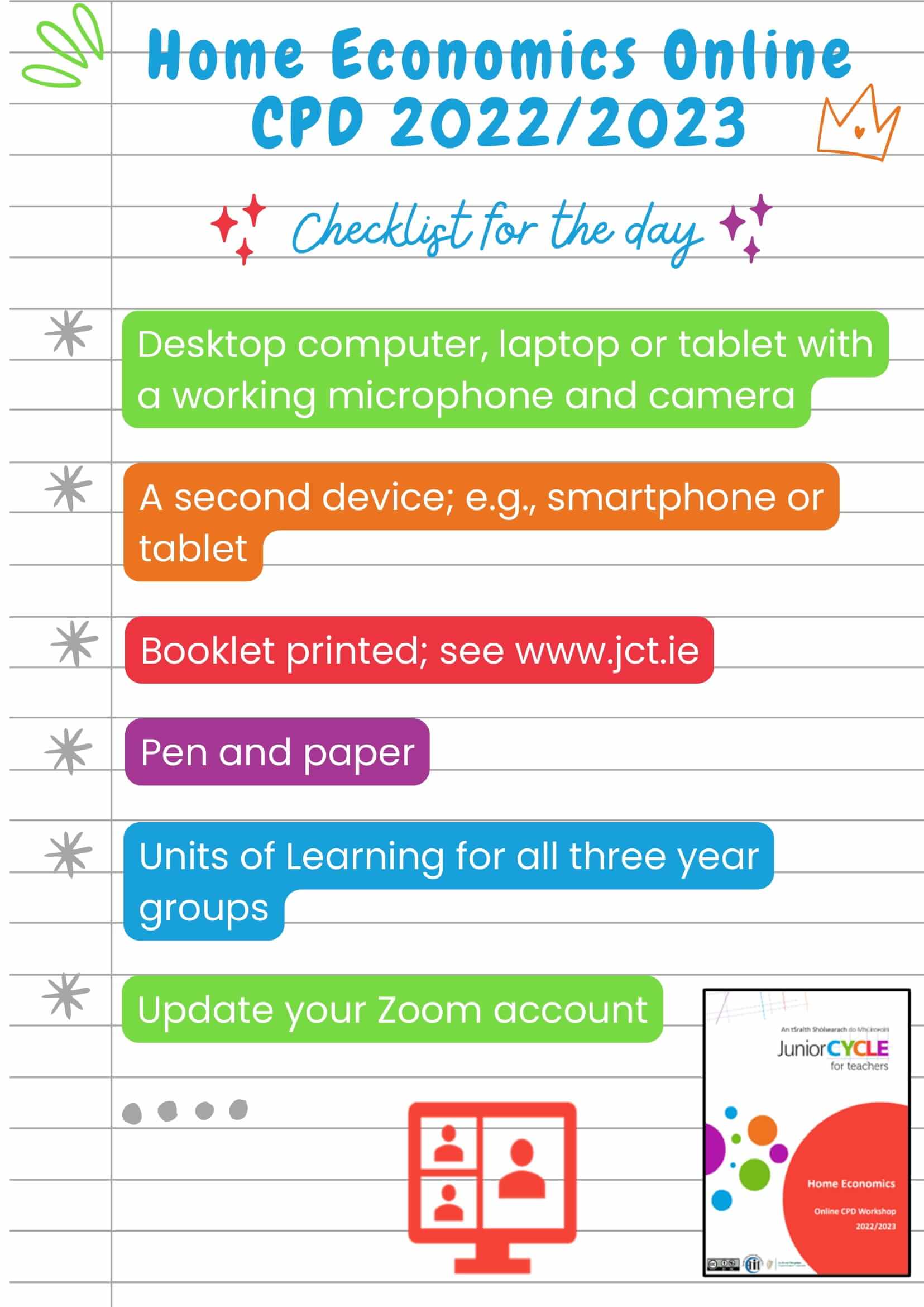 Online CPD Workshop Checklist