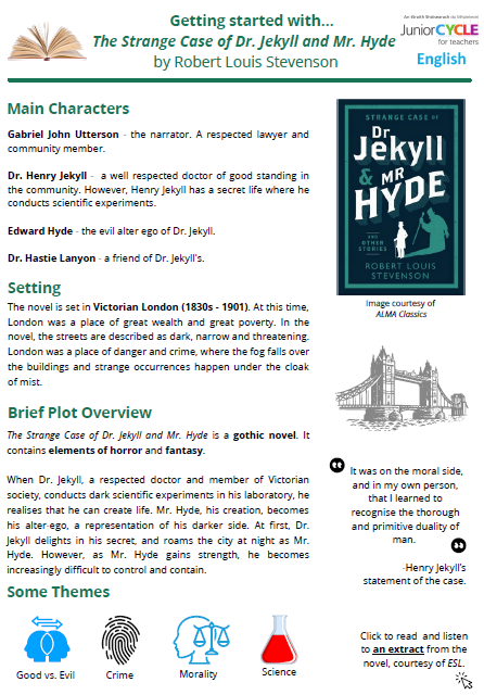 Getting started with... The Strange Case of Dr. Jekyll and Mr. Hyde