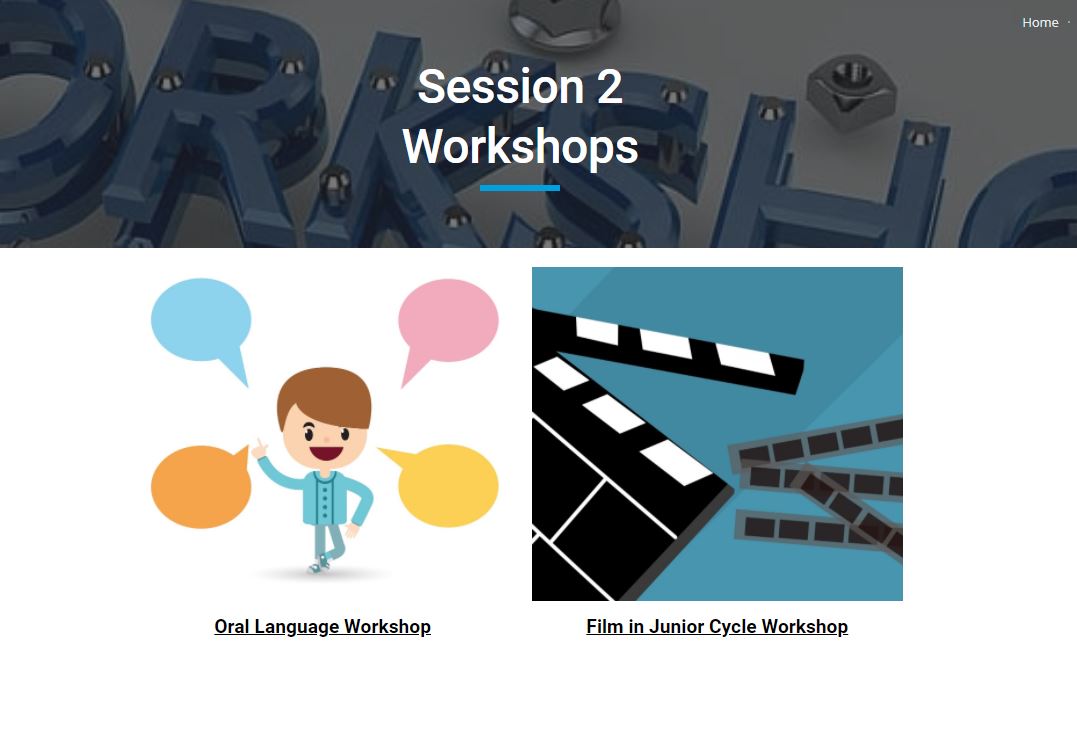 Session Two - Workshop Options