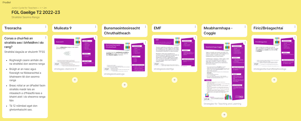 Padlet FGL T2 2022/2023