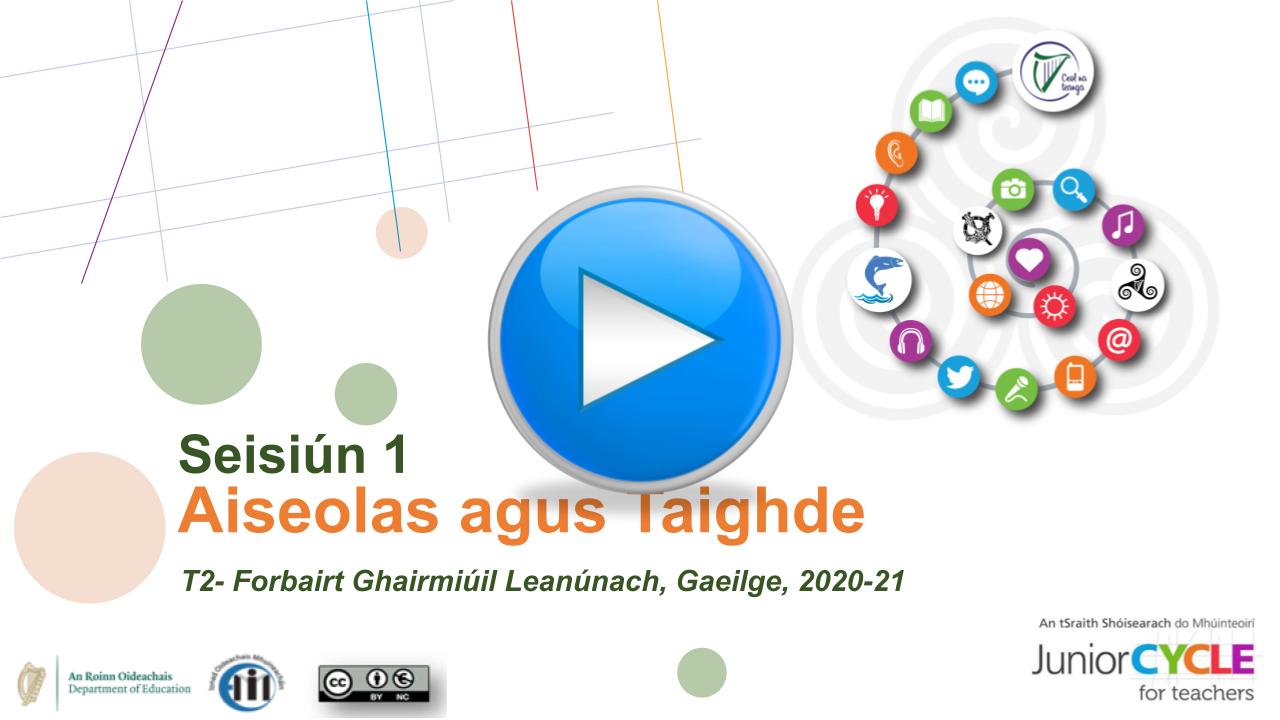 T2, Seisiún 1: Sleamhnáin don chur i láthair