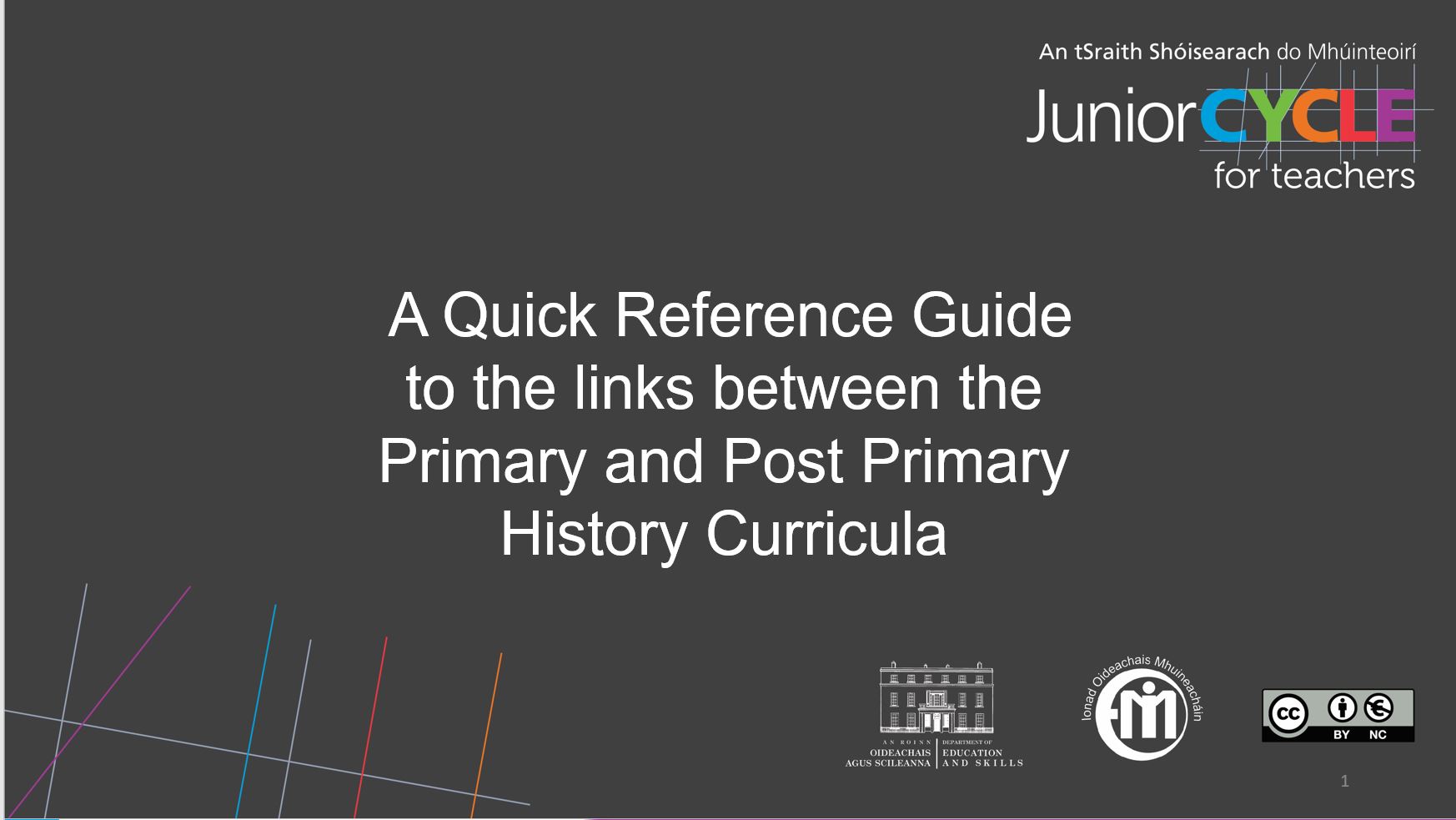 A Quick Reference Guide  to the links between the  Primary and Post Primary History Curricula.pdf
