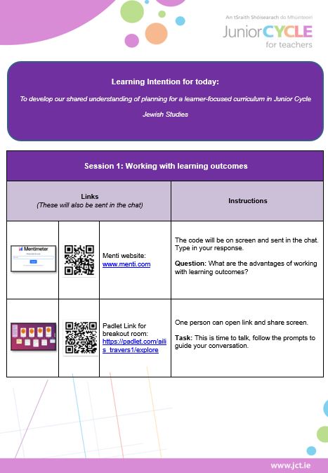 Online CPD Cluster Day -  Overview and Links