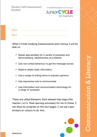 Student Checkpoints Communicating & Literacy