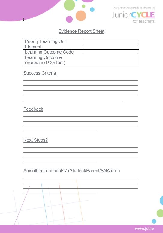 Single Learning Outcome Assessment