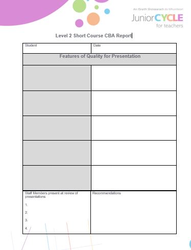 L2LPs Short Course CBA Report image