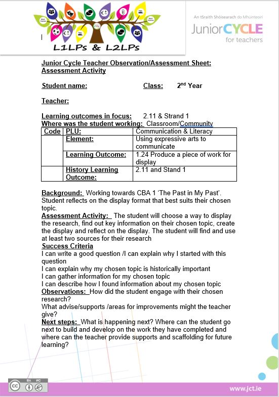 Assessment Activity Task Sample