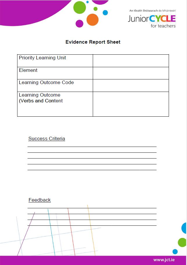 Assessment Report Single Learning Outcome