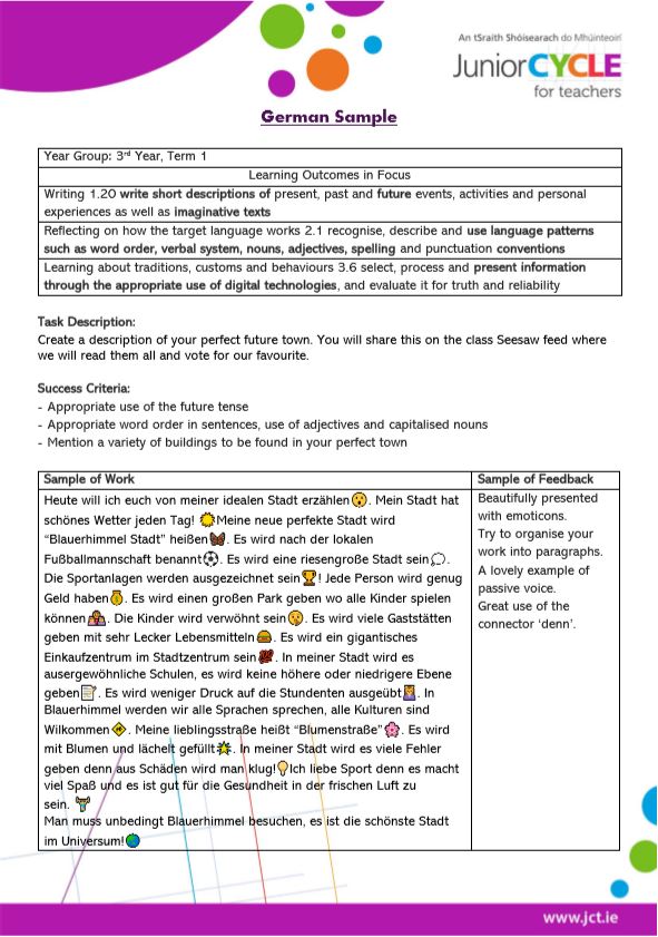 Effective Feedback Activity German