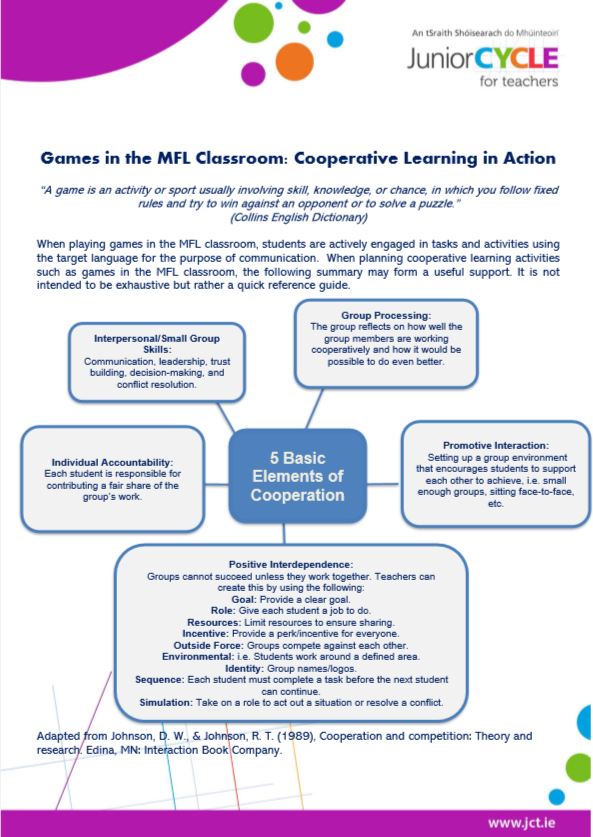 Games in the MFL Classroom Booklet