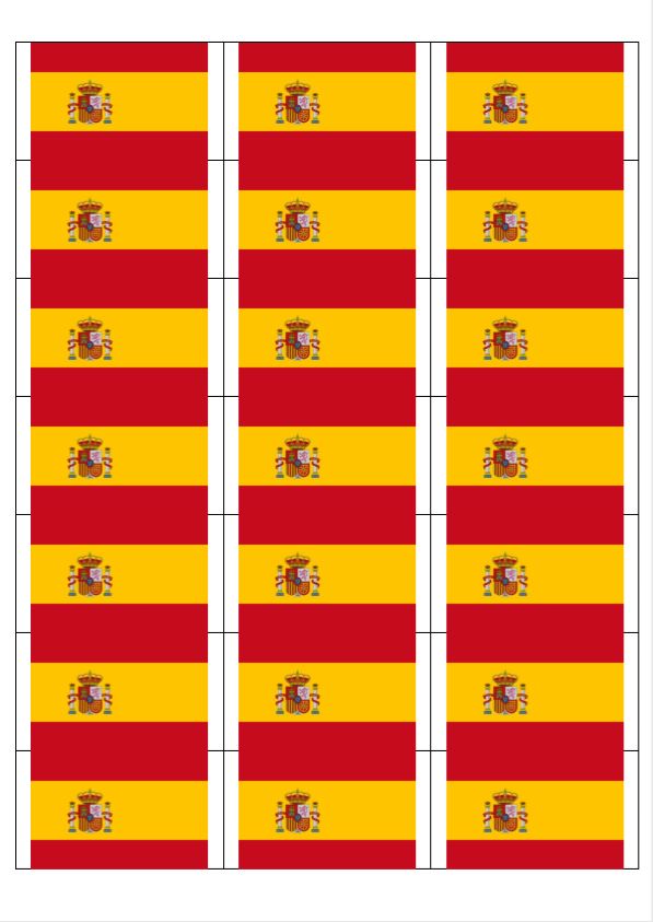 Spanish Flag Stickers