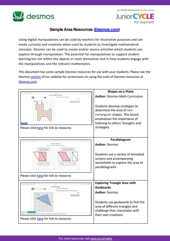 Sample Area Resources