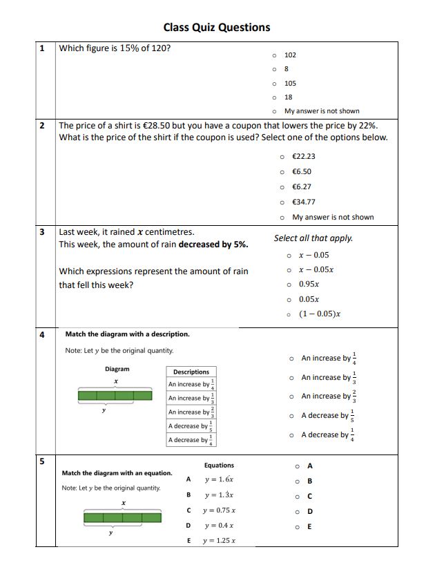 Class Quiz