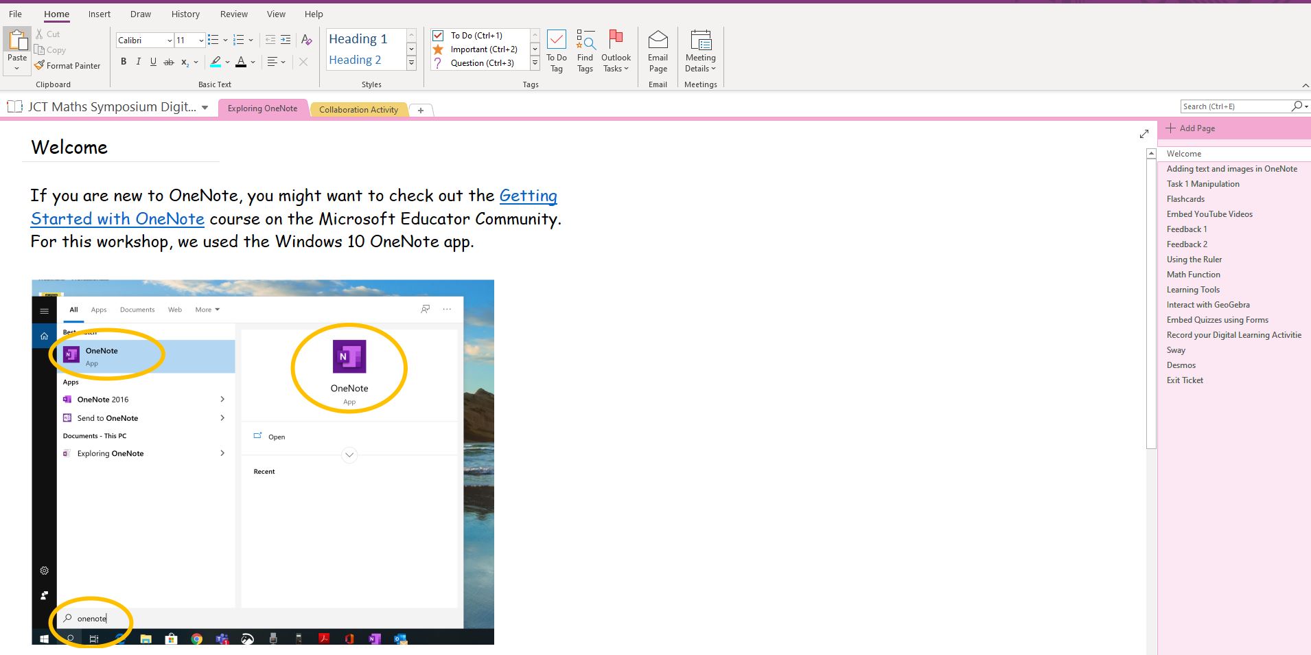Downloadable OneNote Notebook