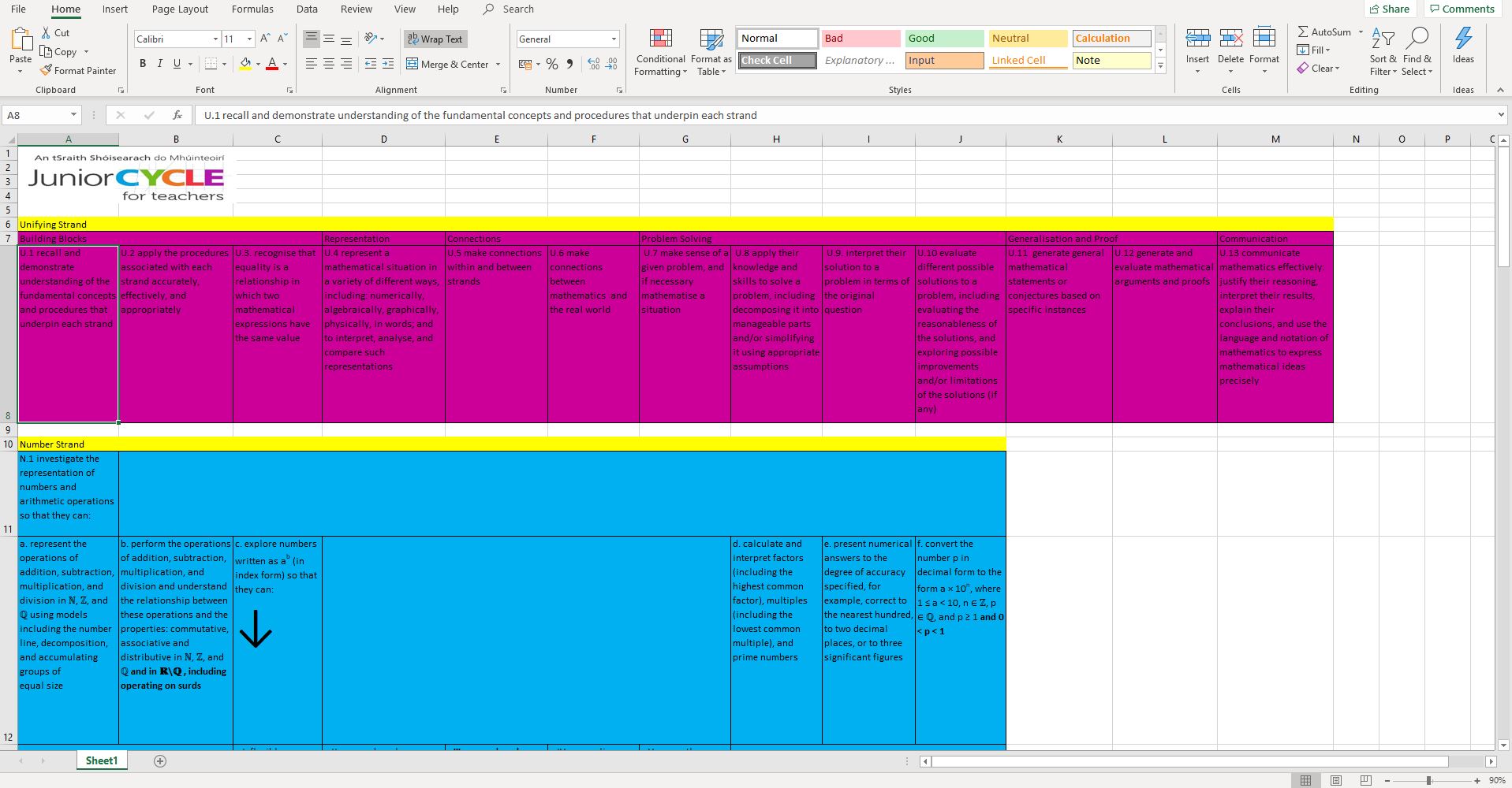 Editable Learning Outcomes Document