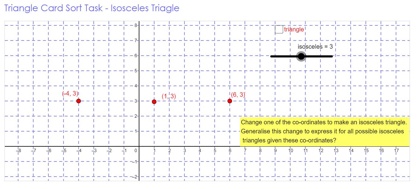Geogebra File - Isosceles Triangle