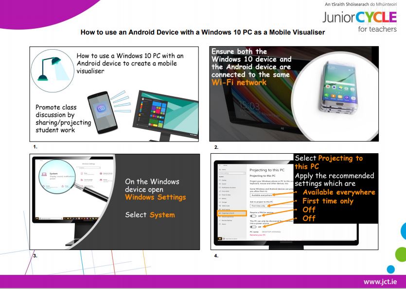 How to use an Android Device as a Visualiser