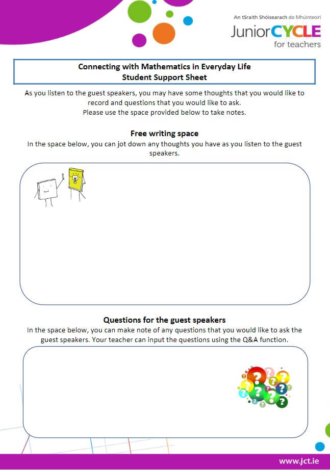 Student Support Sheet