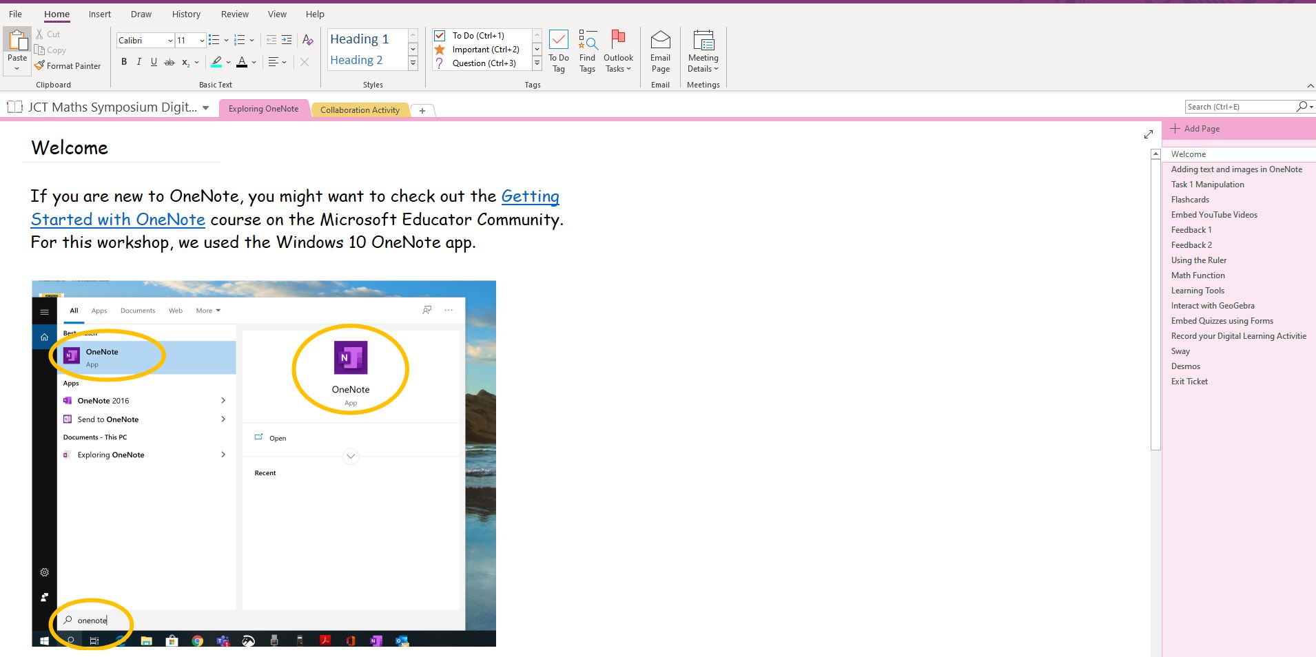 Leabhar Nótaí OneNote in-íoslódáilte