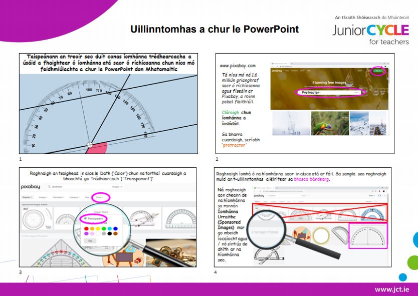 Uillinntomhas a chur le PowerPoint