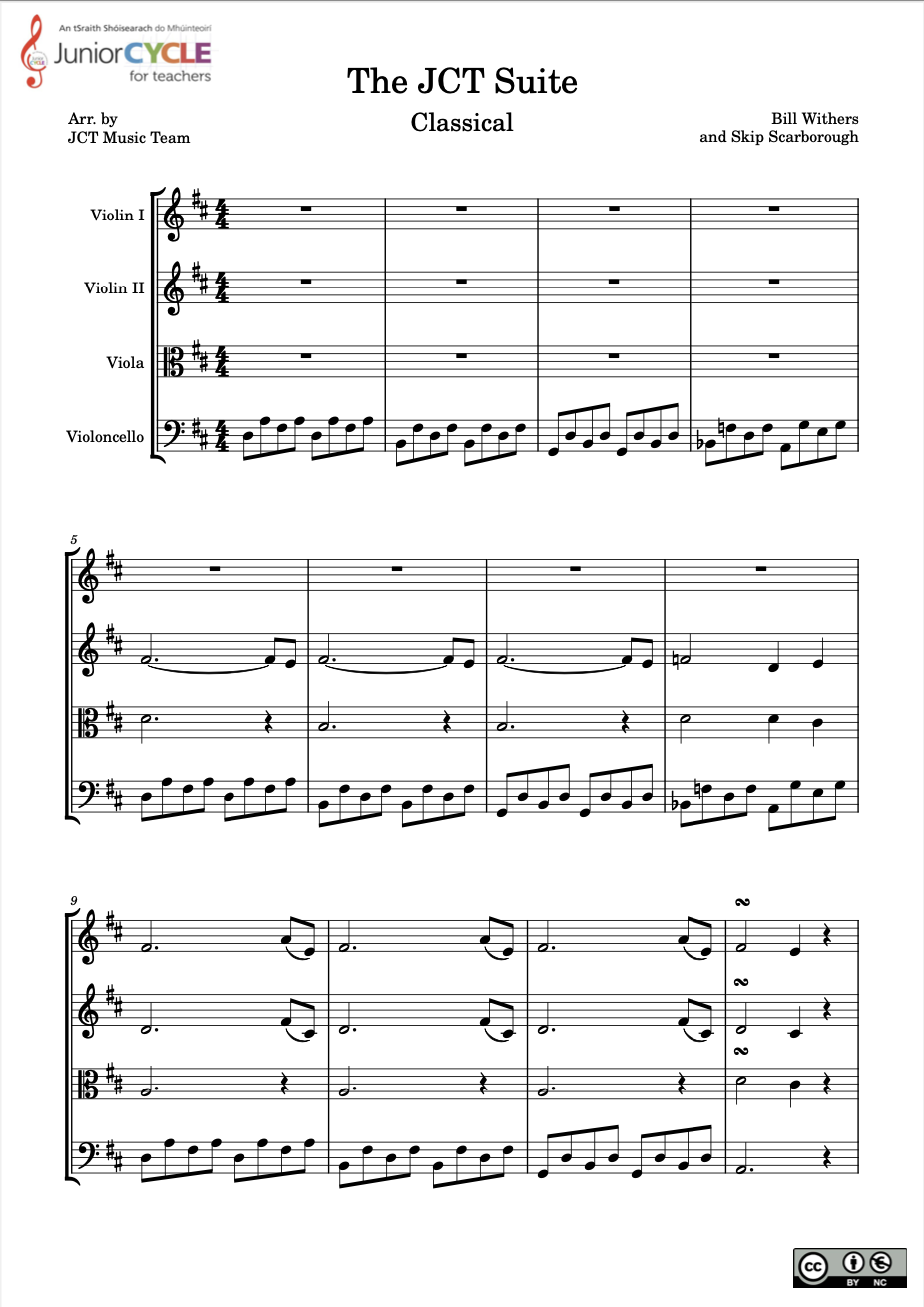 CLASSICAL: Possible 1st Year Learning - String Quartet