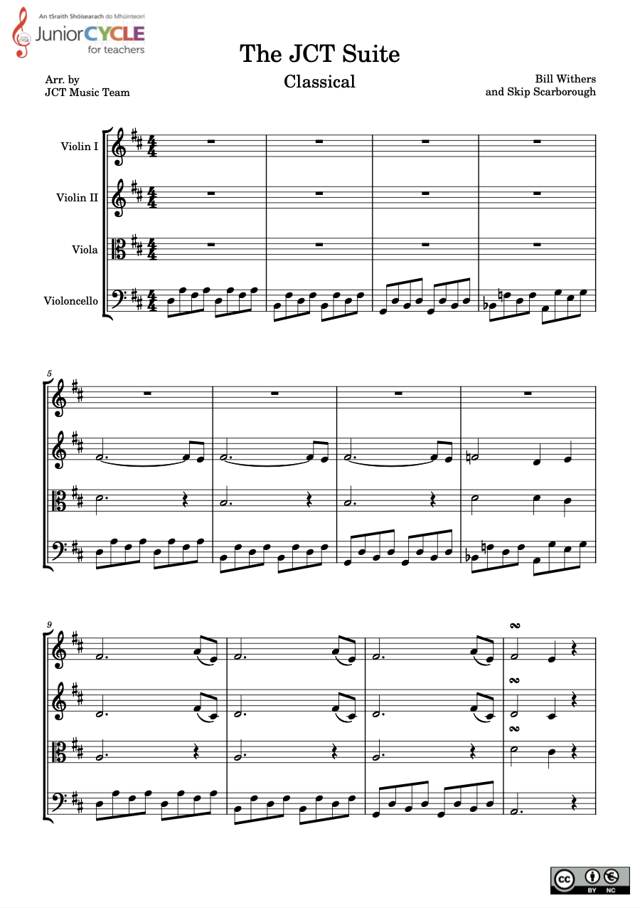 CLASSICAL: Possible 2nd Year Arrangement for String Quartet