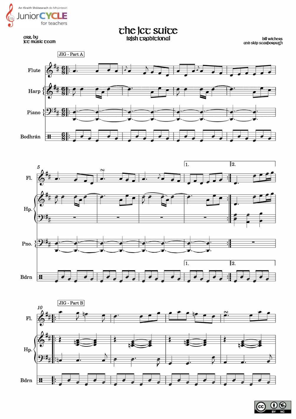 TRAD: Possible 2nd Year Arrangement for Small Ensemble