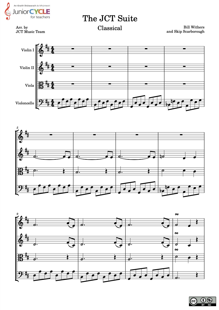 CLASSICAL: Possible 3rd Year Arrangement for String Quartet
