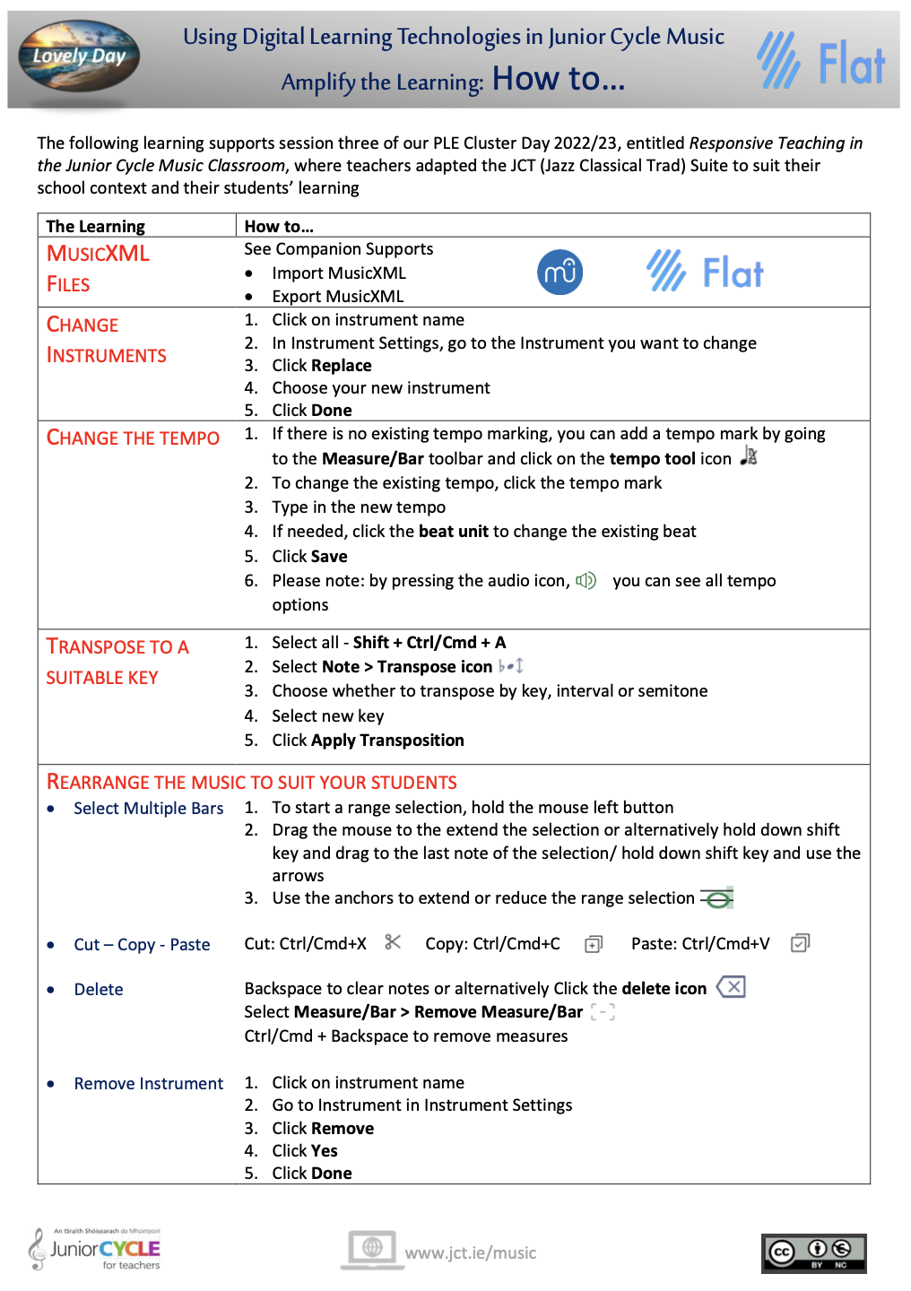 The JCT Suite: Amplify the Learning (DLT) - How To... FLAT online