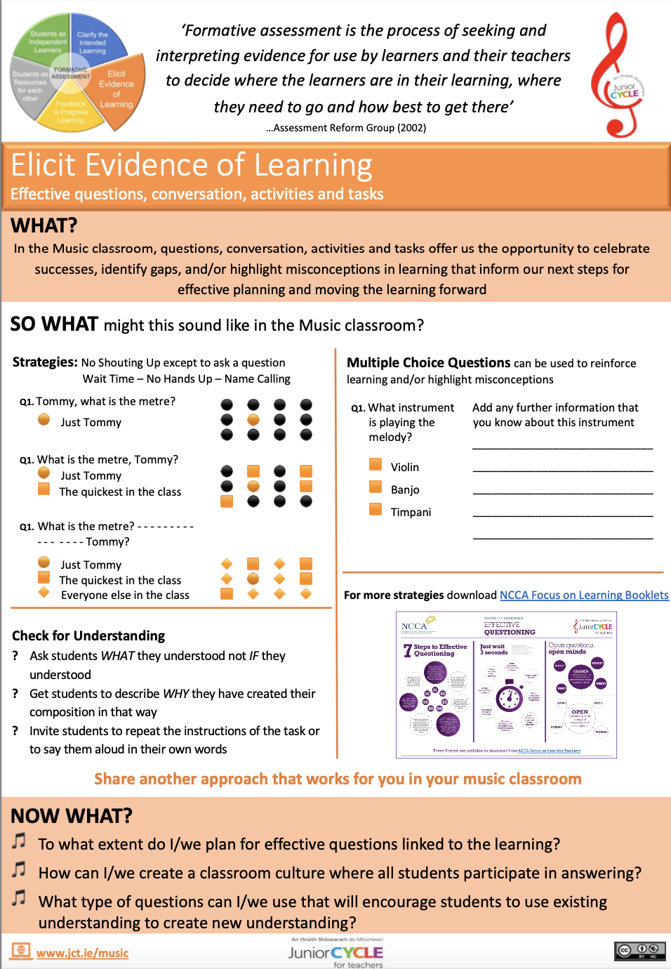 Elicit Evidence of Learning