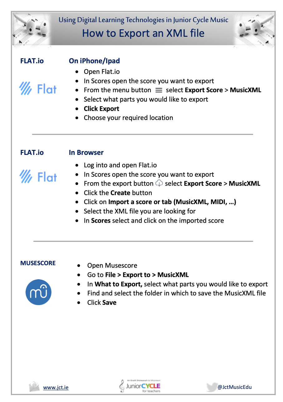 Digital Learning Technologies (DLT) - How to Export an XML file