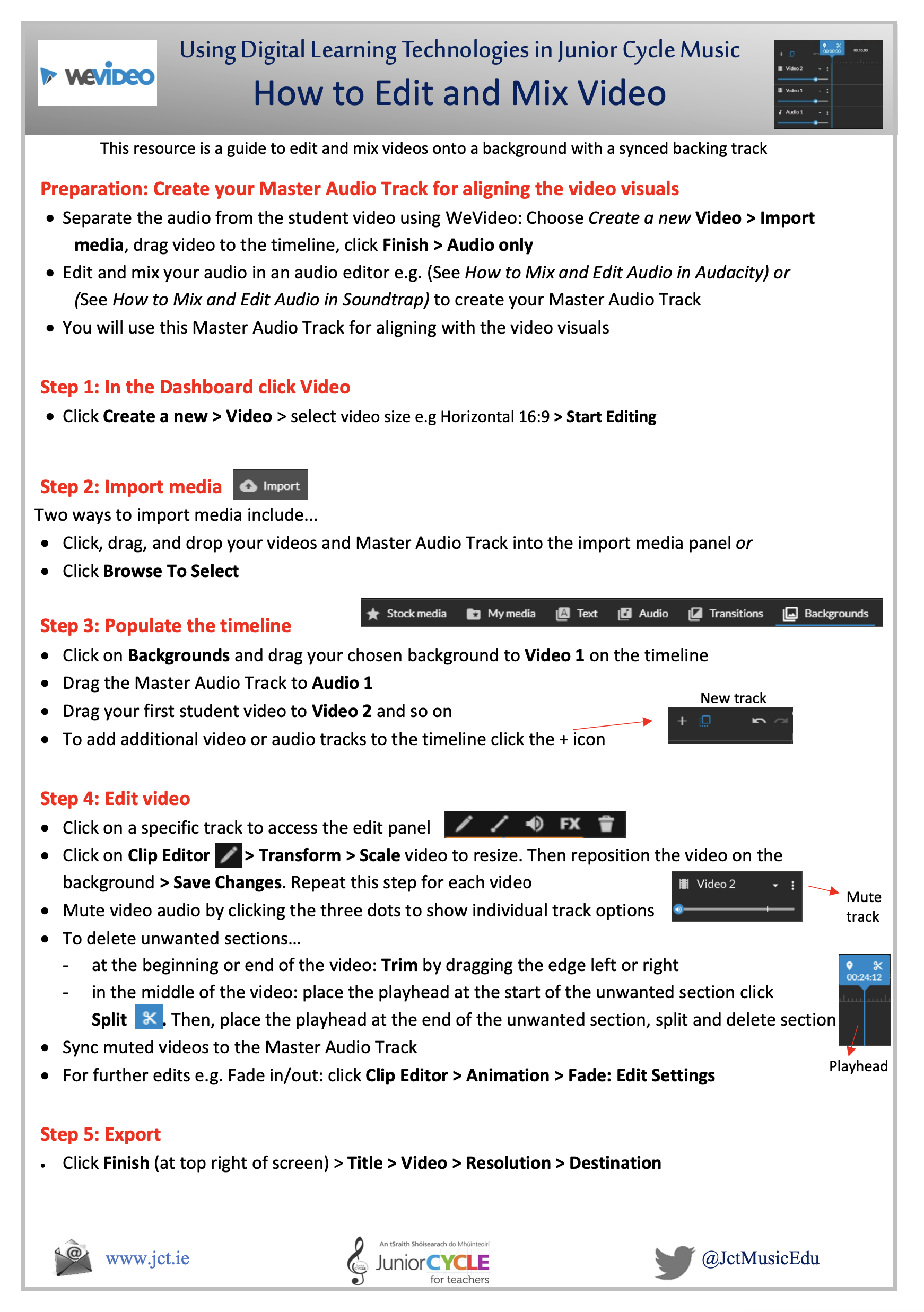 How to Edit and Mix Video in WeVideo