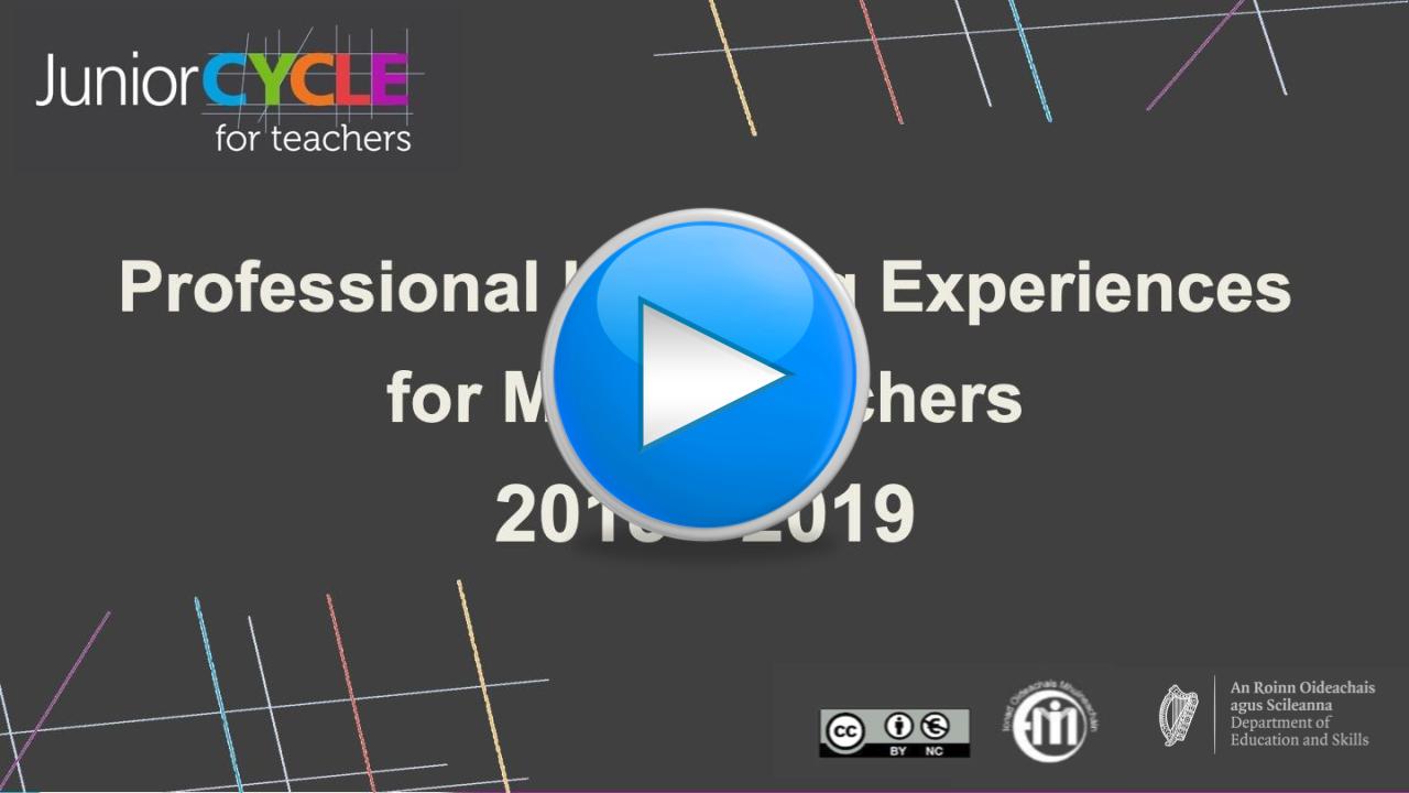 Professional Learning Experiences 2018-2019 Presentation