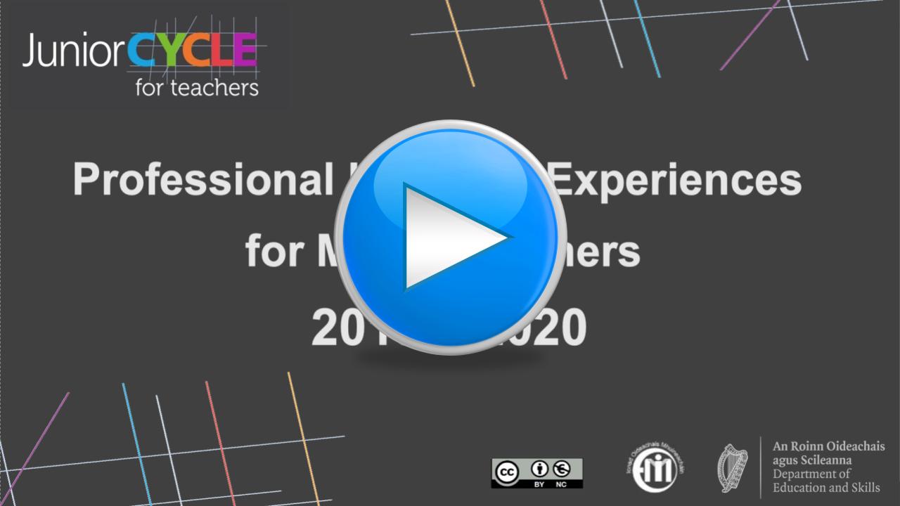 Professional Learning Experiences 2019 - 2020 Presentation