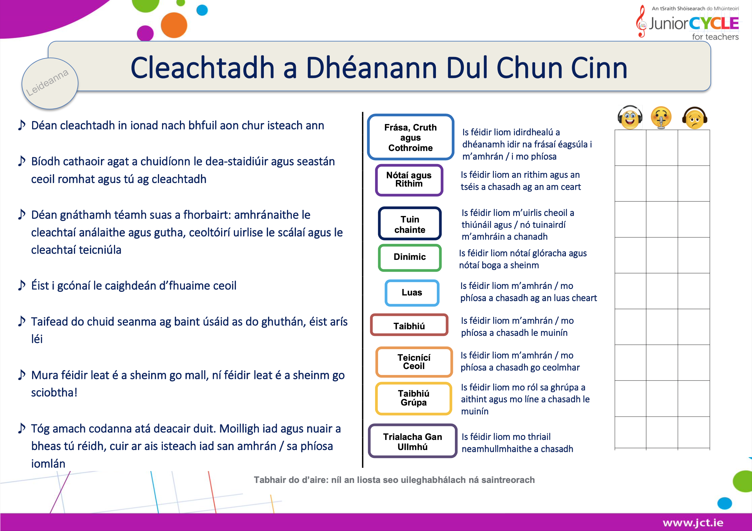 Dialann Machnaimh Samplach do Scoláirí