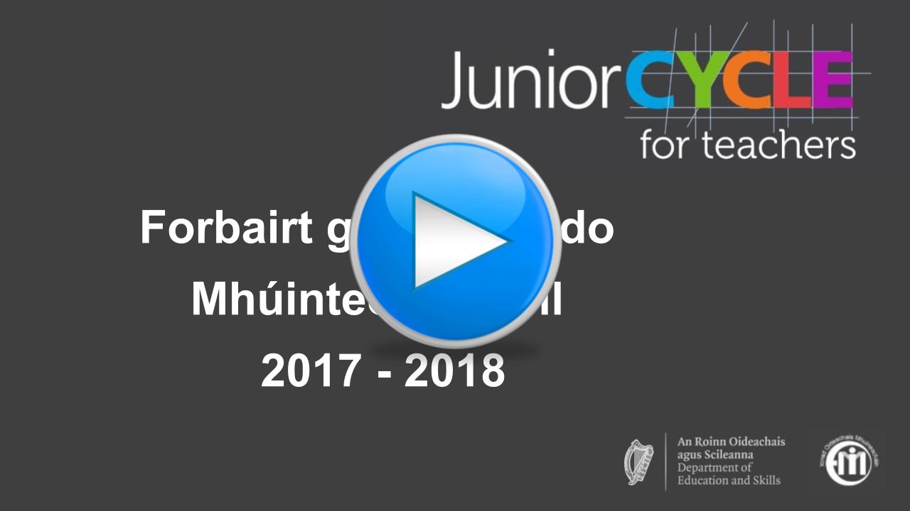 Eispéiris um Fhoghlaim Ghairmiúil 2017 - 2018: Láithreoireacht