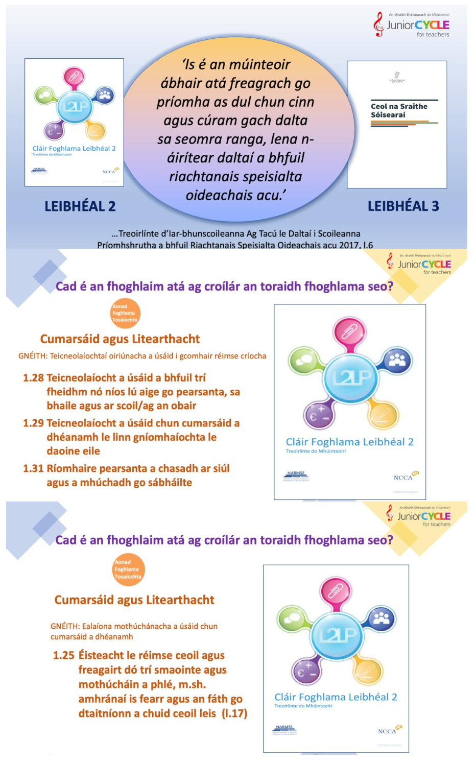 Gníomhaíocht Clár Foghlama Leibhéal 2 (CFL2anna)