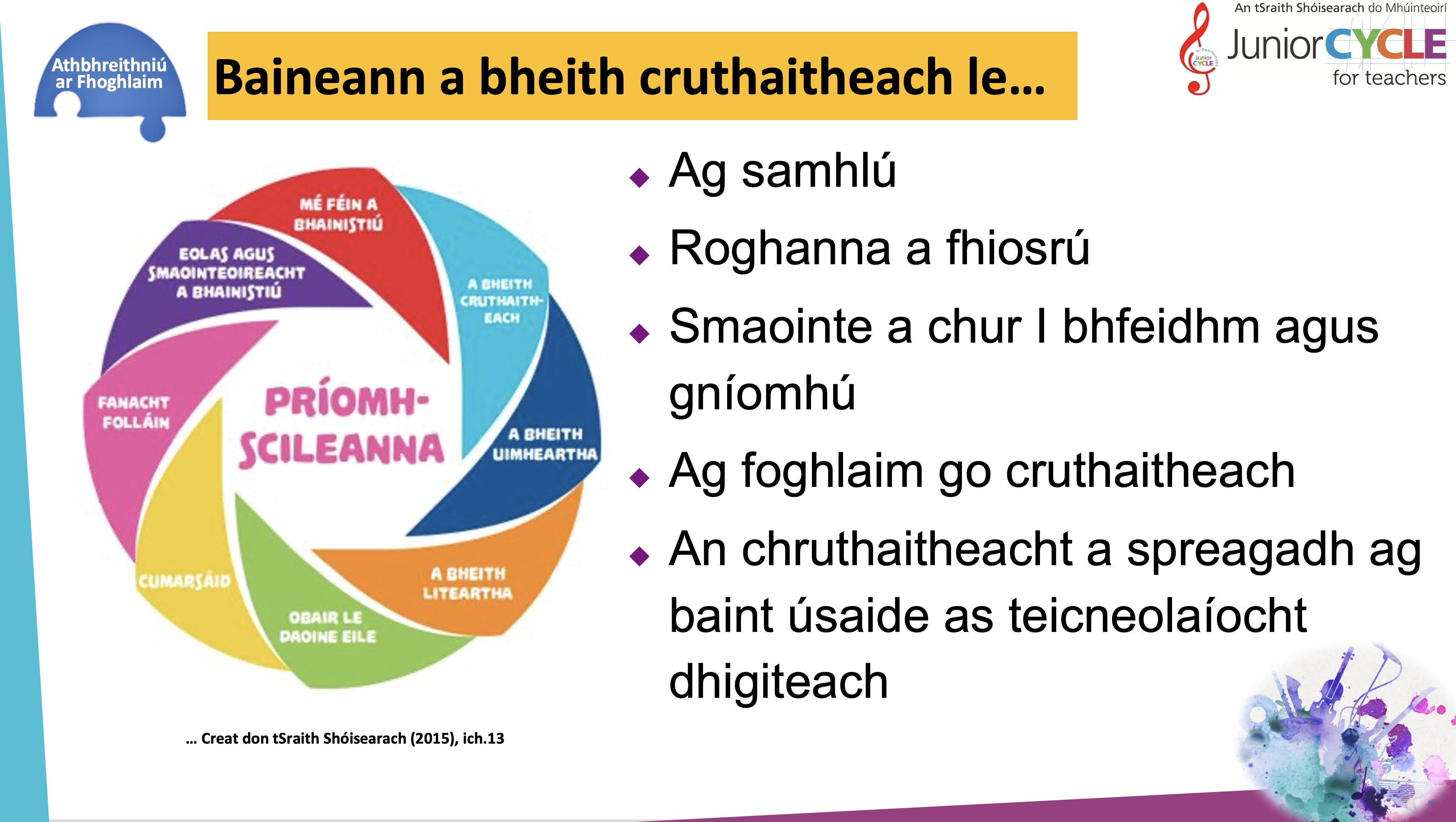 Príomhscileanna: A Bheith Cruthaitheach