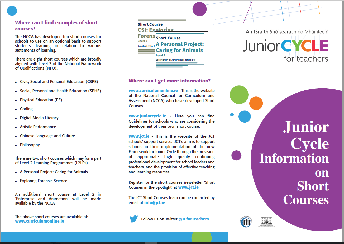 SHORT COURSES Information Leaflet