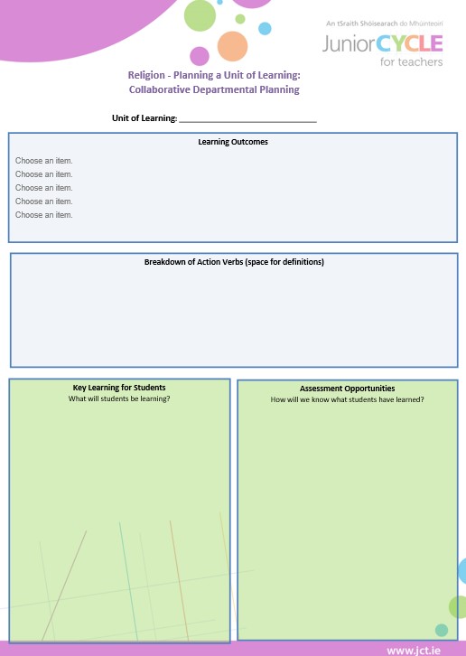 Planning Template Two