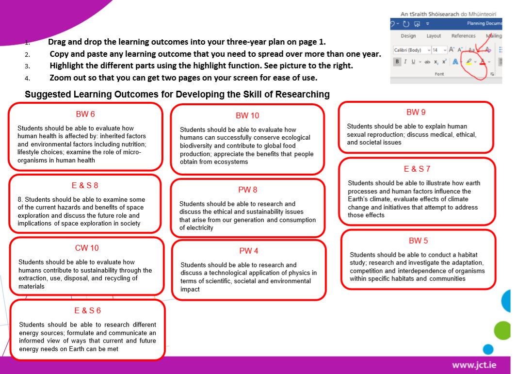 Interactive Planning Document