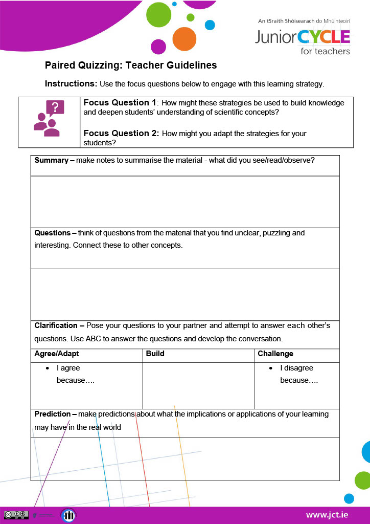 Paired Quizzing