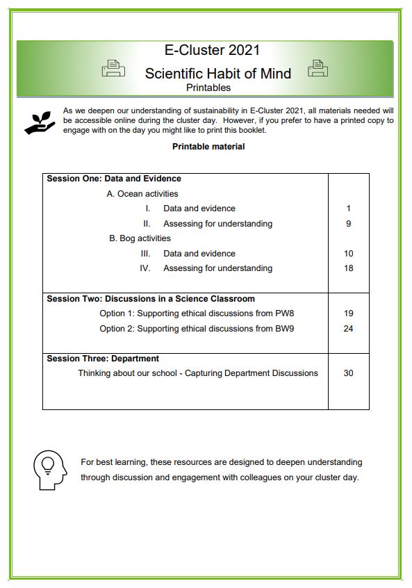 Printable Booklet